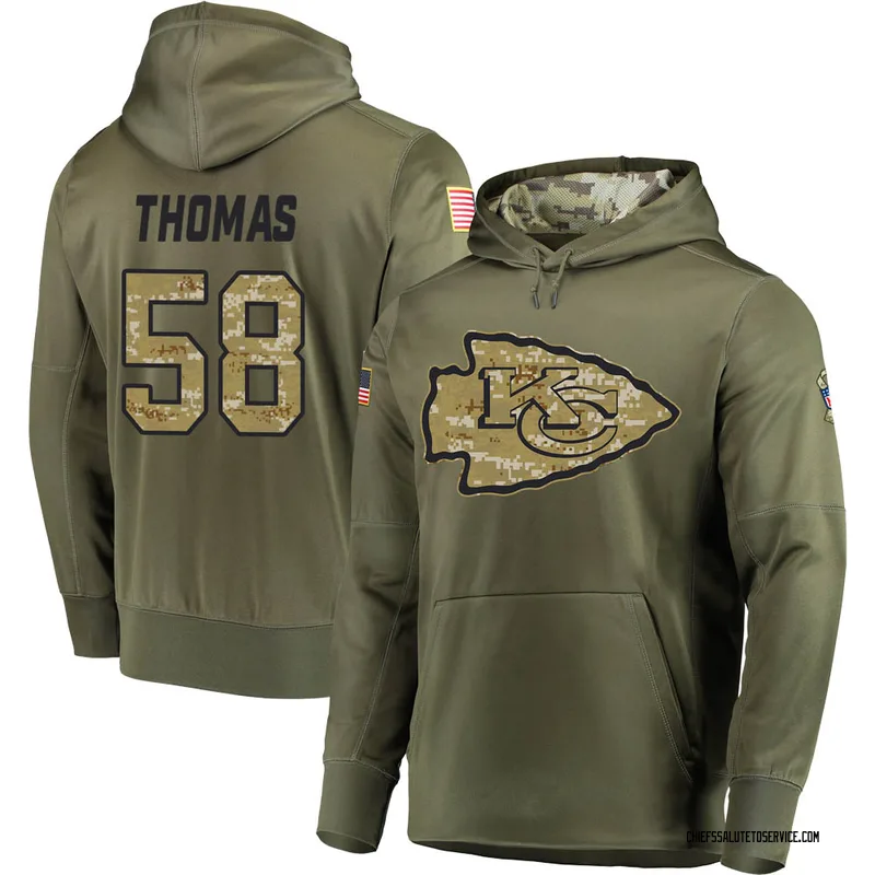 Derrick Thomas Kansas City Chiefs military salute to service Jersey –  Classic Authentics