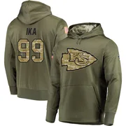 Men's Siaki Ika Kansas City Chiefs Olive Salute to Service Pullover Hoodie